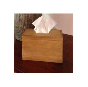 Caja de pañuelos de forma cuadrada de diseño estándar, caja de pañuelos de madera de primera calidad para decoración del hogar, caja de servilletas al mejor precio - Product Image 1