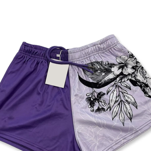 Pantalones Cortos Deportivos Transpirables de Rugby Estilo Cuba, con Impresión Digital, Logotipo OEM, 100% Algodón, 180g, Cintura Elástica Media, para Hombre y Mujer - Product Image 4