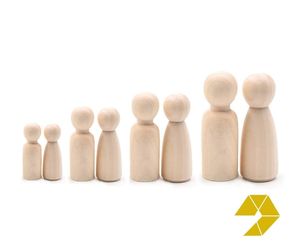 ตุ๊กตาไม้เวียดนามตุ๊กตาไม้รูปทรงงานฝีมือ DIY ธรรมชาติตุ๊กตาไม้ทำด้วยมือราคาไม่แพงของแท้สำหรับขายปลีก - Product Image 5