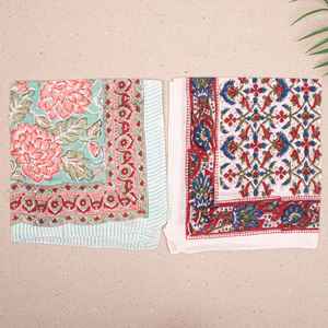 Ensemble de 10 bandanas faits à la main en coton biologique, style bohème, légers, pour cheveux, cou, accessoire quotidien - Product Image 4