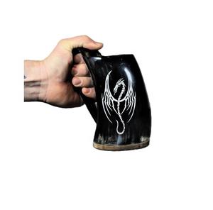 Jarra Vikinga de Cuerno de Búfalo, Ecológica, Hecha a Mano, de Inspiración Medieval, Pulida, Auténtica, para Navidad o Cumpleaños - Product Image 3