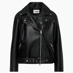 New Arrival TWIIL_SPORTS Custom Windproof Casual Black Riding Biker Motorcycle <b>Men</b> Genuine Leather <b>Jackets</b> Stylish Fashion - Product Image 1