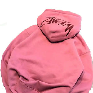 Vêtements d'entraînement broderie hommes à capuche surdimensionné goutte épaule sweat à capuche pour l'hiver confortable pull Streetwear Style - Product Image 3