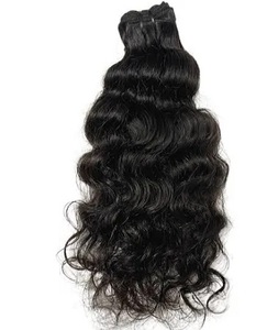 Qualité du sud de l'Inde vierge naturelle naturelle cheveux du temple d'un donneur trame bouclée noire Extensions de cheveux humains indiens cheveux crus - Product Image 6