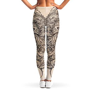 Factory Direct Women <b>Leggings</b> Mid Waist Breathable Knitted Pocket Push up Polyester Spandex Custom Design - Product Image 2