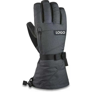 Meilleures ventes Gants de sport pour hommes personnalisés Gants de ski chauffants imperméables en cuir pour le snowboard avec logo personnalisé - Product Image 3