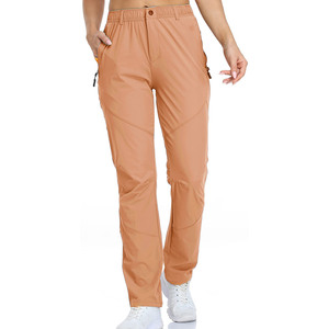 Pantalón de poliéster y algodón con estampado de logotipo personalizado para mujer, pantalones de senderismo con múltiples bolsillos para exteriores, ropa de verano, pantalones multibolsillos para exteriores - Product Image 5