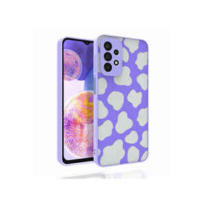 Funda de silicona brillante con patrón de la serie Nora, con protección para cámara, para Samsung Galaxy A23, acabado electrochapado especial, suave. - Product Image 1