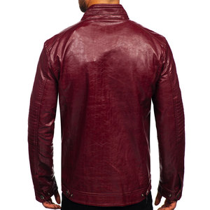 Venta caliente 2025 Chaqueta de cuero de moda para hombres Tamaño adulto Hombres Patrón sólido Disponible a precio razonable Chaqueta para hombres - Product Image 3