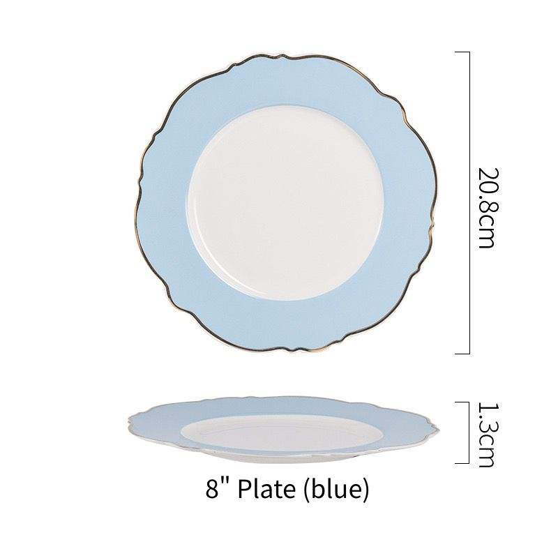8" plate (blue)