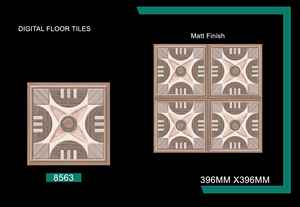 Baldosas de cerámica pulida de porcelana esmaltada de 400X400mm, estilo de diseño rústico para decoración residencial comercial para apartamentos - Product Image 3