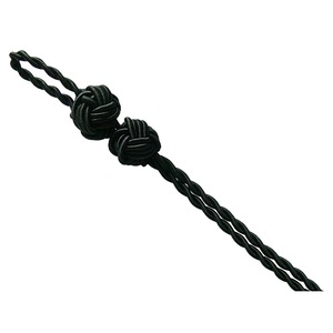 Cordón de Macramé de Alta Resistencia, 3 Hebras Trenzadas, con Acabado Recubierto, Calidad Premium, Rayas Negras y Plateadas, para Ceremonias - Product Image 5