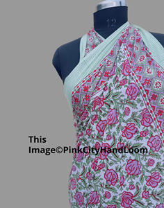 Pareos de algodón puro 100% para mujer, pareo de playa, pareo para fiesta, bufanda, sarong de moda con estampado de bloque - Product Image 3