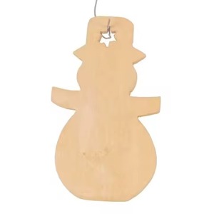 Ornements suspendus de Noël en bois rustiques pour décorations de maison de vacances d'arbre de Noël - Product Image 1
