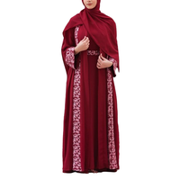 Abaya Dubaï 2023 Vêtements islamiques noirs avec strass Abayas pour femmes musulmanes Vente en gros