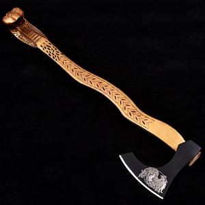 Hacha de Acero al Carbono con Mango de Madera, Herramienta de Supervivencia, Hacha de Madera, Servicio OEM ODM Personalizado al por Mayor - Product Image 2