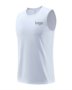 Vente en gros de gilet de sport en polyester de haute qualité pour hommes, édition vierge personnalisée, débardeur de fitness musculaire, maillot de sport tricoté - Product Image 1