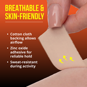 4 pieces Zinc Plasters Teneris Sport <b>Tape</b> <b>Athletic</b> Wound Dressing Skin Color Healing Patch Breathable Flexible Medical Adhesive - Product Image 3