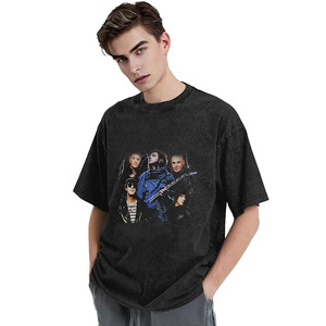 เสื้อยืดพรีเมียม 240 GSM ผ้าหนา ซักย้อมสีแบบแอซิดวอช สตรีทแวร์สั่งทำพิเศษ ทรงโอเวอร์ไซส์ วินเทจ ผ้าฝ้าย - Product Image 2