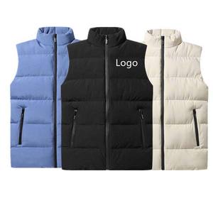 <b>Winter</b> Puffer Jackets Thick Warm <b>Men's</b> Custom Logo Bubble <b>Clothes</b> <b>Men</b> Puffer Vest High Street Style OEM Oversized 2025 Big Size - Product Image 2