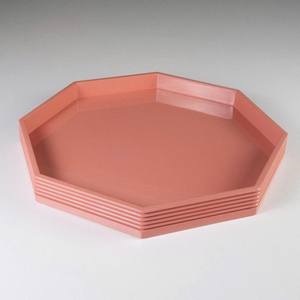 อุปกรณ์เสริมที่ไร้กาลเวลาอย่างแท้จริงสำหรับบ้านของคุณการออกแบบที่สมบูรณ์แบบของการออกแบบและการใช้งานถาดแล็กเกอร์แปดเหลี่ยม - Product Image 3