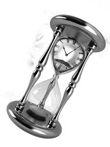 Sablier contemporain en métal, décoration élégante pour bureau, table, design artistique moderne, porte-sable, accent décoratif, collection d'art - Product Image 6