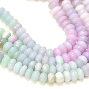 Hermosas Cuentas de Ópalo Verde Rosa Oscuro en Forma de Rondel, 7-10 mm, Cuentas de Piedras Preciosas de Ópalo Verde Rosa Oscuro, Calidad AAA - Product Image 5