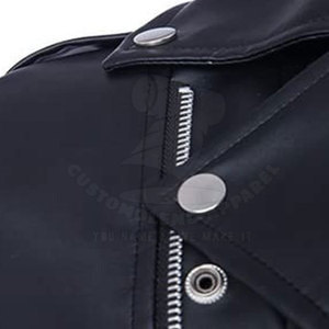 Veste en cuir pour homme sur mesure de haute qualité, taille XL, imperméable, respirante, col montant, couleurs personnalisées, logo personnalisé, nouvelle saison hiver - Product Image 4