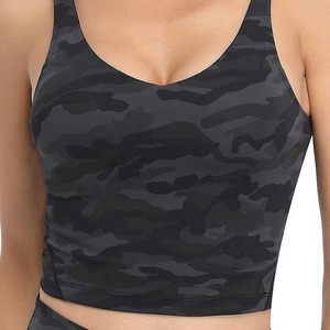 Women's Sports Bras for Workout Gym <b>Running</b> and Yoga-Slim Fit Crop Tops with Breathable <b>Padded</b> Vest Spandex Lining for Fitness - Product Image 5