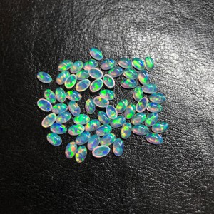 3x4mm Opale Synthétique Cabochon Ovale Lâche AAA + Grade IGI Certifié Fabrication de Bijoux Pierres Précieuses Vente en Gros - Product Image 2