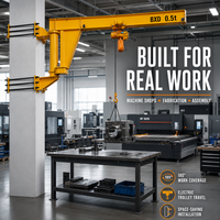 Guincho de Parede de Grau Industrial com Suporte de Parede e Guincho Elétrico para Manuseio de Materiais em Linhas de Montagem de Oficinas