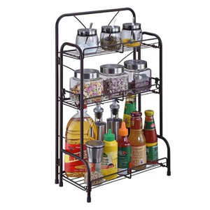 Three Layer Metal <b>Storage</b> <b>Cart</b> with Wheels Minimalist Design for Home <b>Storage</b> Organizer Handmade 3 Tier <b>Storage</b> Rack - Product Image 6