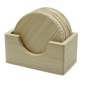 Posavasos de madera para seguridad de mesa y decoración del hogar posavasos de madera de acacia Precio bajo Buena calidad - Product Image 4