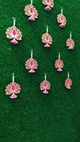 Hiasan Lotus Tren Yang Indah untuk Dekorasi Rumah, Dekorasi Puja, Pindah Rumah, Latar Belakang, Mandir, Teratai Merah Muda