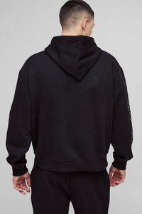 Ensemble de survêtement décontracté vintage à capuche deux pièces avec logo personnalisé pour homme - Product Image 3