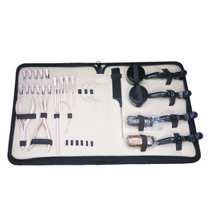 Private Label Hot Selling Pro Hair Extension Tools Kit <b>Tape</b> in Hair Extension Plier Keratin Bond Cutter All in One Kit - Product Image 4