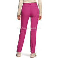 Pantalón de esquí de pana Cordura tejida de talla grande único, transpirable, repelente al agua, con cierre de cremallera, softshell plano, hardshell -Tex