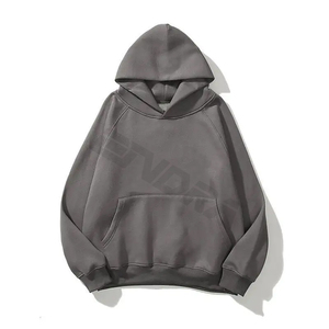 Sudaderas con capucha doble para hombre de talla grande de maternidad de Color sólido, ajuste holgado, 100% algodón, logotipo personalizado, Sudadera con capucha de fábrica en blanco - Product Image 5