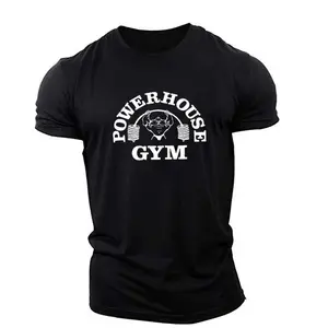 Herren 3D T-Shirts Kurzarm Loose Casual Sport Tops Gym Powerhouse Workout Mann T-Shirts Übergroße T-Shirts