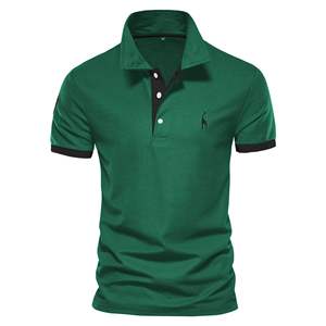 Hommes 100% coton brodé pour polos anti-rides imprimé court tailles XL et 6XL ODM approvisionnement pour le golf - Product Image 3