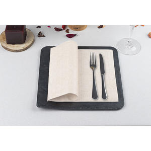 Tovaglioli Bianchi 48x48cm con Stampa Terracotta Capri, Bambutex Naturale, 300 Pezzi, B2B - Product Image 1