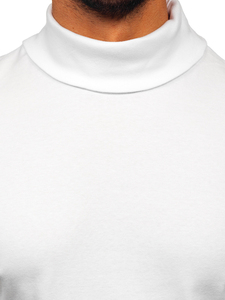 Camiseta de Cuello Alto de Manga Larga Informal para Hombre, Cálida para Invierno, Antibolitas, de Poliéster/Algodón, Corte Regular, Forrada para Otoño, de Alta Calidad - Product Image 4