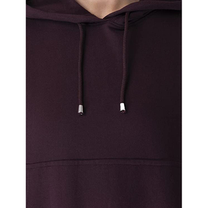 Surdimensionné drop épaule broderie logo chenille patch chandail chenille broderie coton polaire pull à capuche pour femmes - Product Image 4