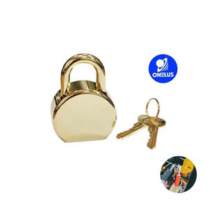 Cilindro con llave de candado de latón macizo decorativo adornado de primera calidad para bolso elegante y bloqueo de diario - Product Image 1