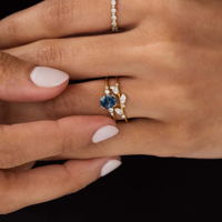 Bijoux en plaqué or personnalisés avec zircon cubique taille marquise de boisseau Bague en feuille de branche d'olivier en argent 925