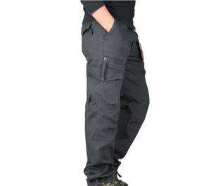 2024 été nouveaux pantalons de travail pour hommes pantalons décontractés de poche à cordon européens et américains - Product Image 5