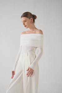 Pantalones de mujer, pantalones Kalila, paños de estilo minimalista para mujer, conjuntos clásicos de alta moda para mujer, servicio ODM - Product Image 4