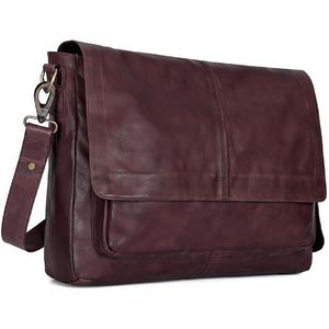 Sacs de bureau en cuir véritable personnalisés pour hommes Sac en cuir fait à la main Sac avec logo personnalisé - Product Image 6