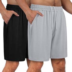 Premium Heavyweight Bodybuilding Hombres 100% Algodón Gym Fitness Sweat Shorts Invierno Fleece con bolsillos Patrón sólido Streetwear - Product Image 5