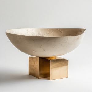 ชามเสิร์ฟอลูมิเนียมหรูหราทำมือทรงกลมแบบกำหนดเองสำหรับใช้ในบ้าน โรงแรม งานแต่งงาน และตกแต่งบ้าน รุ่น Queen's Table Regal - Product Image 1